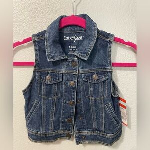 Cat and Jack S (6/6x) Denim Vest